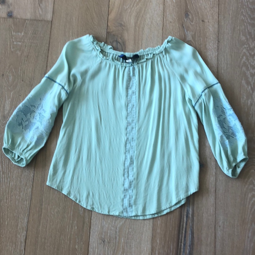 Blue rain top